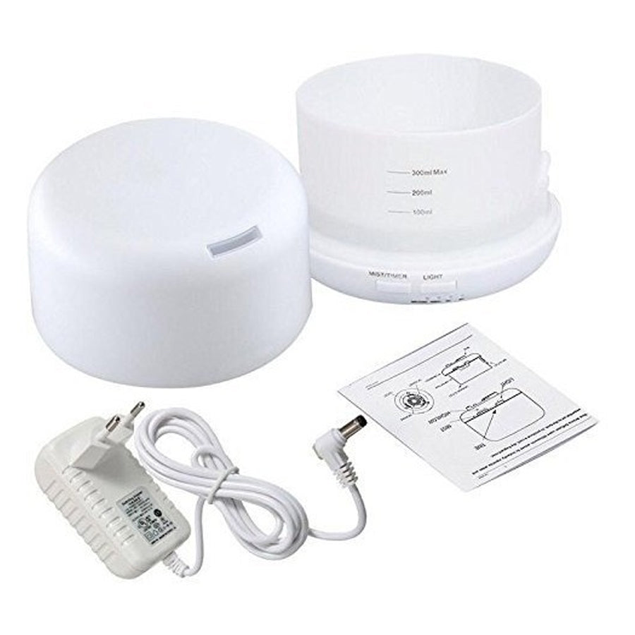 STO279-300 - Difusor Eletrico Aroma Ultrassonico Com Led 300 ml Branco