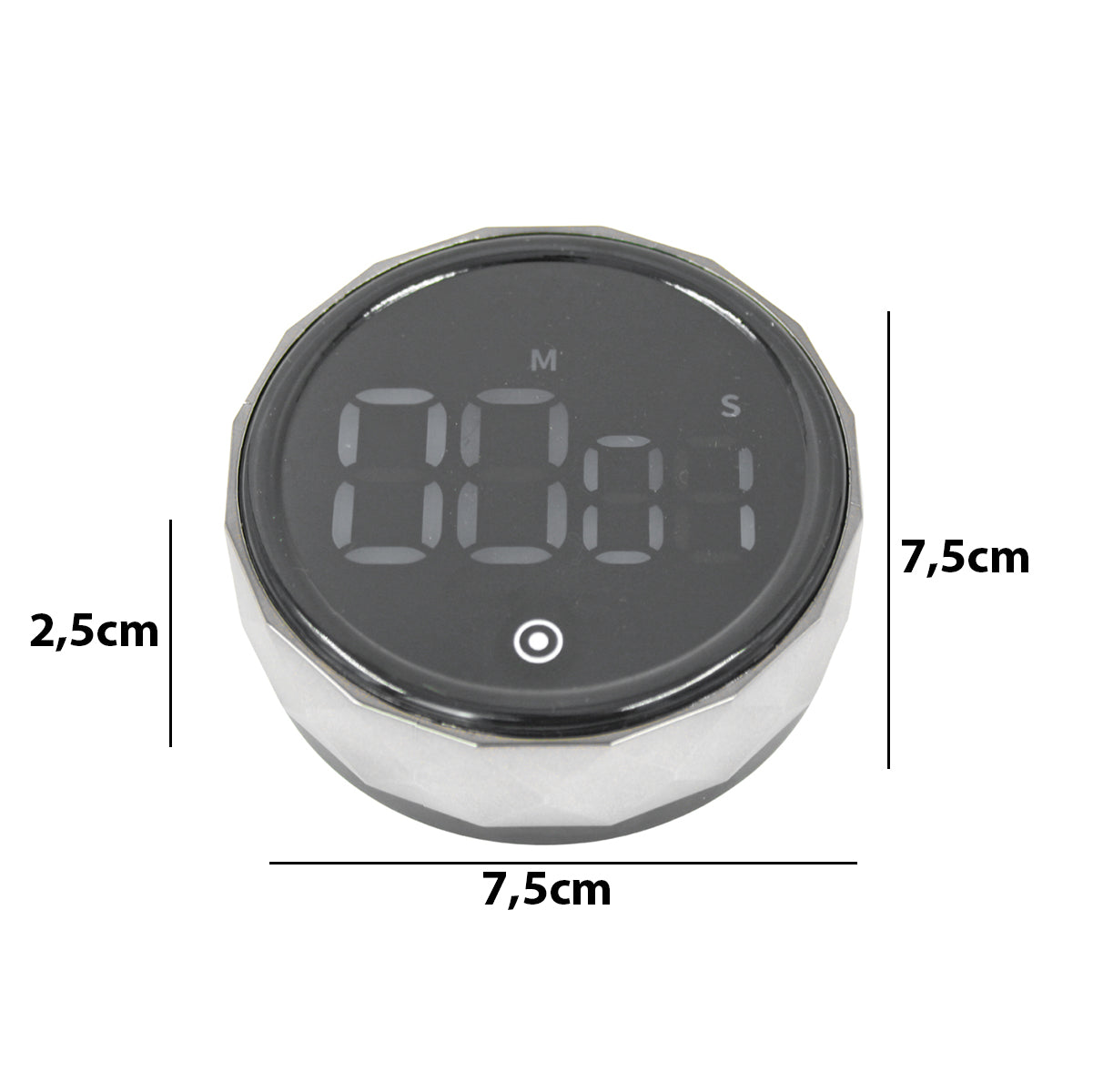 Cronometro Timer Digital LED Magnetico Geladeira Armario Cozinha