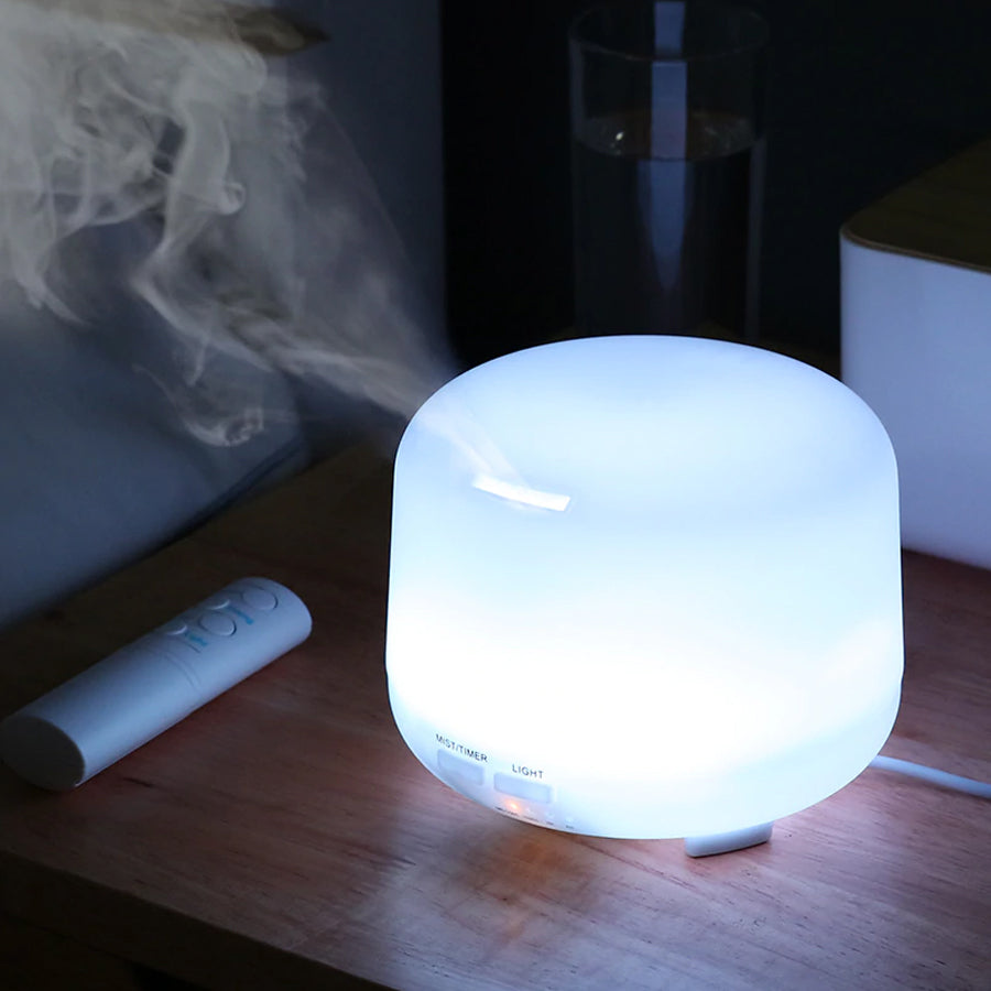 STO279-300 - Difusor Eletrico Aroma Ultrassonico Com Led 300 ml Branco