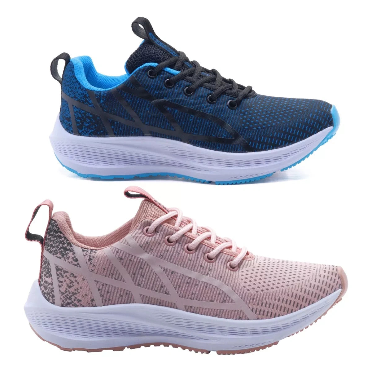 Kit 2 Pares TĂȘnis Feminino Esportivo Confort