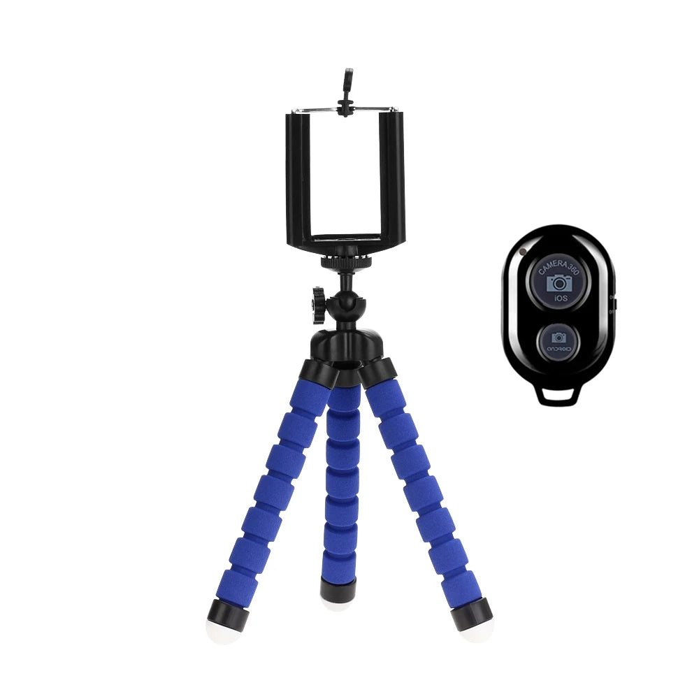 Tripés para celulares, mini suporte para câmera móvel, clipes em smartphone, monopé, octopus, tripod stativ