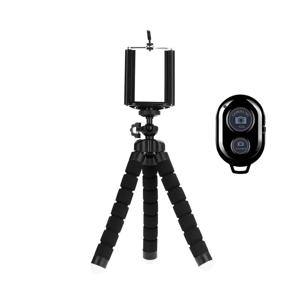 Tripés para celulares, mini suporte para câmera móvel, clipes em smartphone, monopé, octopus, tripod stativ