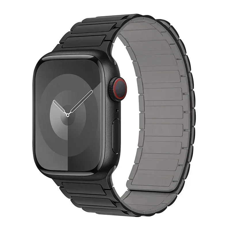 Pulseira de Silicone, iWatch Series 9, 8, 7, 6, 5, 4, 3, 3, SE Ultra 2 Strap, 44mm, 40mm, 49mm, 45 milímetros, 41 milímetros, 38 milímetros