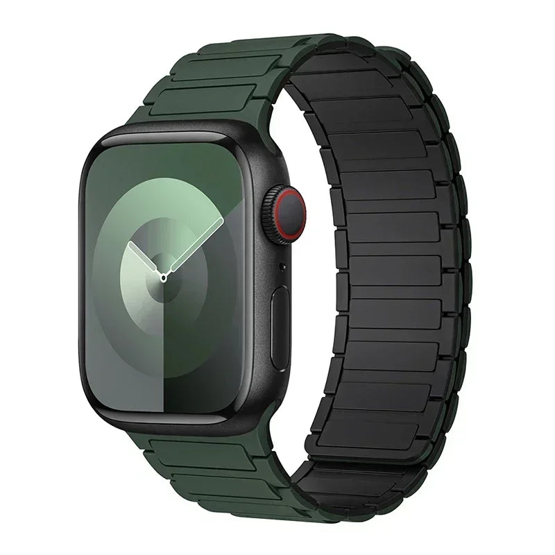 Pulseira de Silicone, iWatch Series 9, 8, 7, 6, 5, 4, 3, 3, SE Ultra 2 Strap, 44mm, 40mm, 49mm, 45 milímetros, 41 milímetros, 38 milímetros