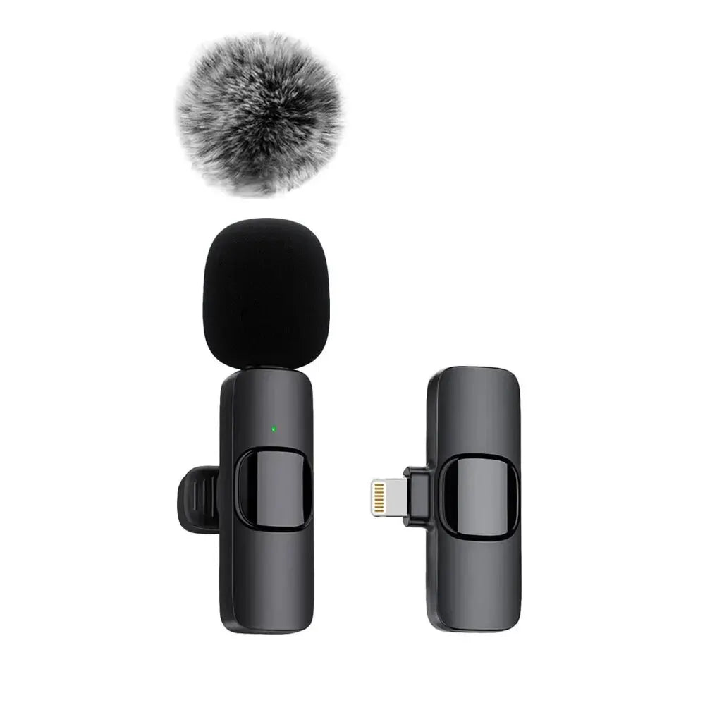Microfone sem fio Lavalier para celular, gravação de vídeo de áudio, Mini Mic para iPhone, Android, Laptop, Live Gaming, Novo