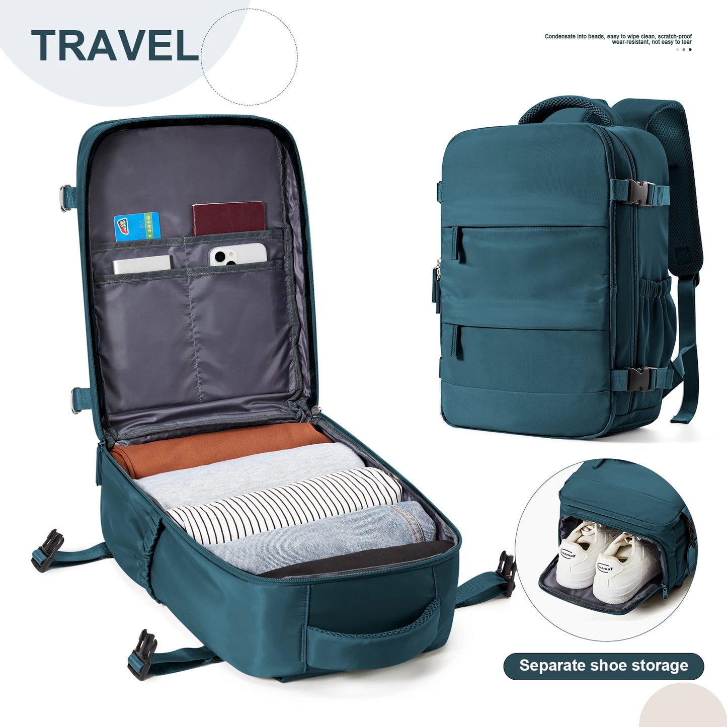 Mochila de viagem de cabine para homens e mulheres Ryanair Mochila Bagagem de mão Lazer Laptop Bag Cabin Bag 40x20x25
