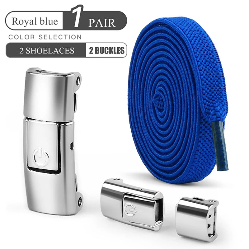 8mm sem laço sapato cadarços imprensa bloqueio cadarços sem laços elásticos tênis crianças adulto ampliado cadarço plano para sapatos