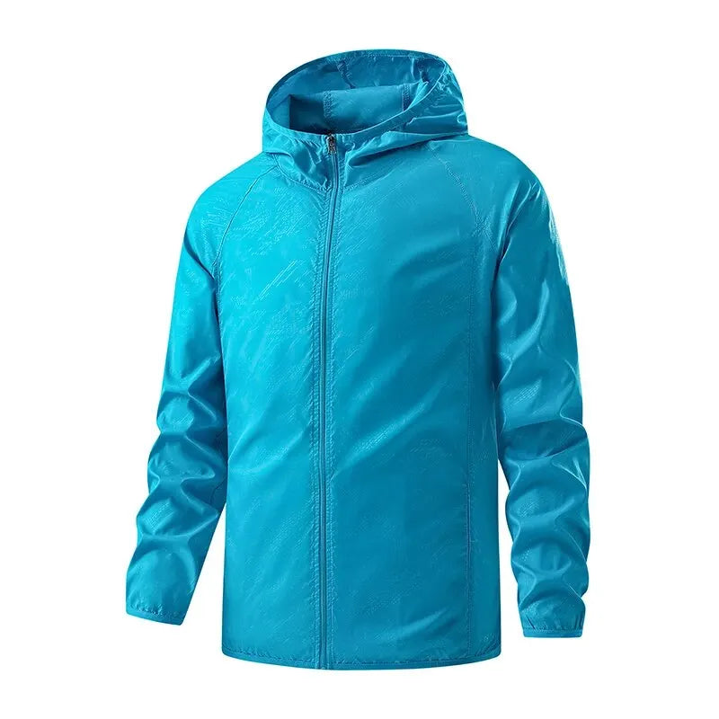 Lngxo casacos impermeáveis para homens e mulheres, proteção solar, blusão para camping, escalada, casaco de chuva ao ar livre, roupas portáteis unissex