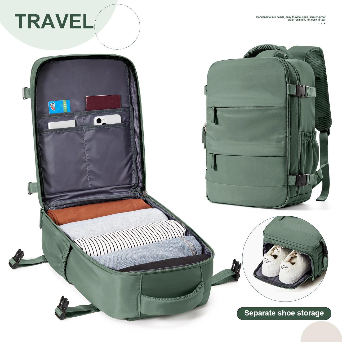 Mochila de viagem de cabine para homens e mulheres Ryanair Mochila Bagagem de mão Lazer Laptop Bag Cabin Bag 40x20x25