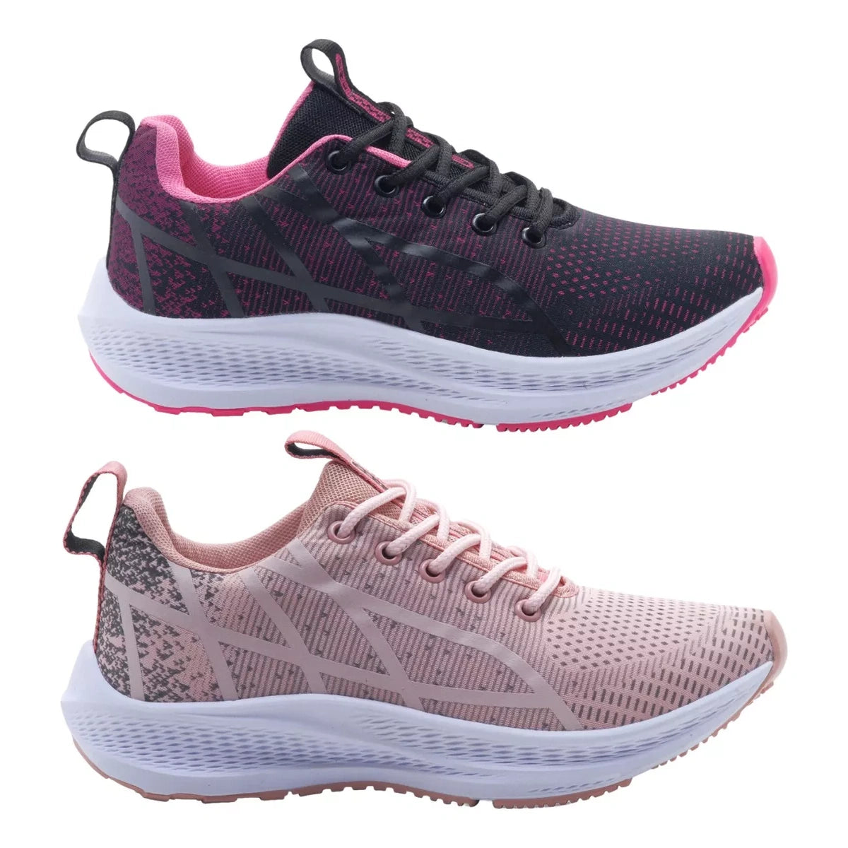 Kit 2 Pares TĂȘnis Feminino Esportivo Confort