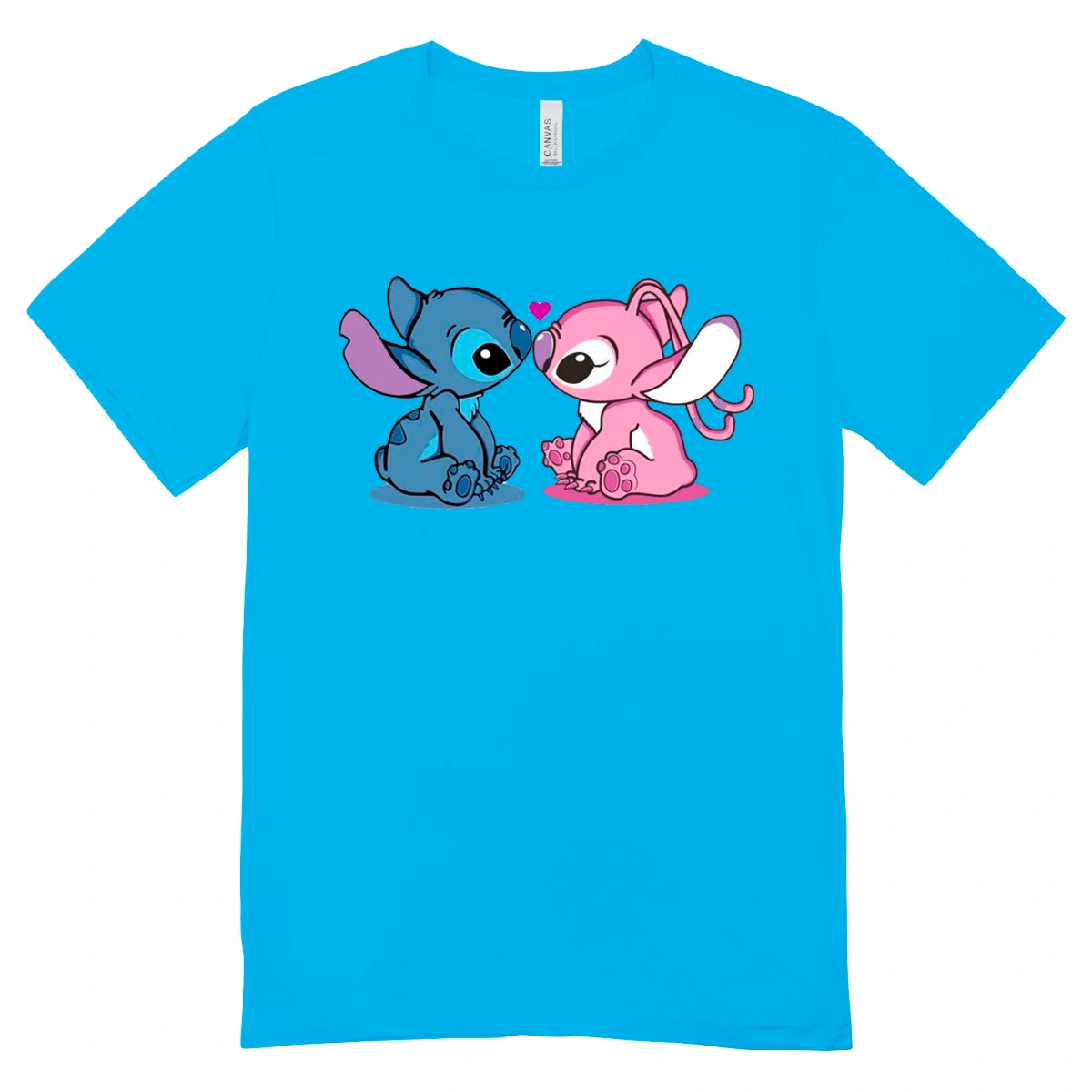 Camisa Feminina Baby Look Stitch and Angel