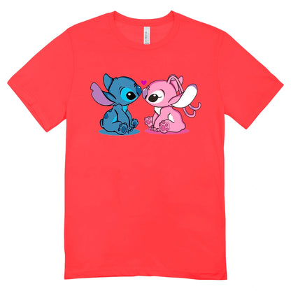 Camisa Feminina Baby Look Stitch and Angel