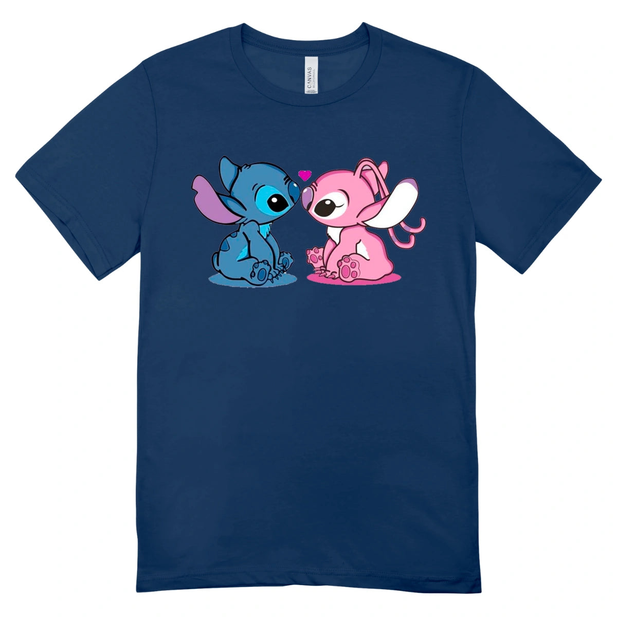 Camisa Feminina Baby Look Stitch and Angel