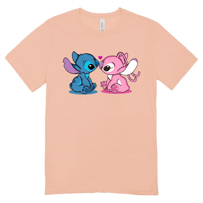 Camisa Feminina Baby Look Stitch and Angel
