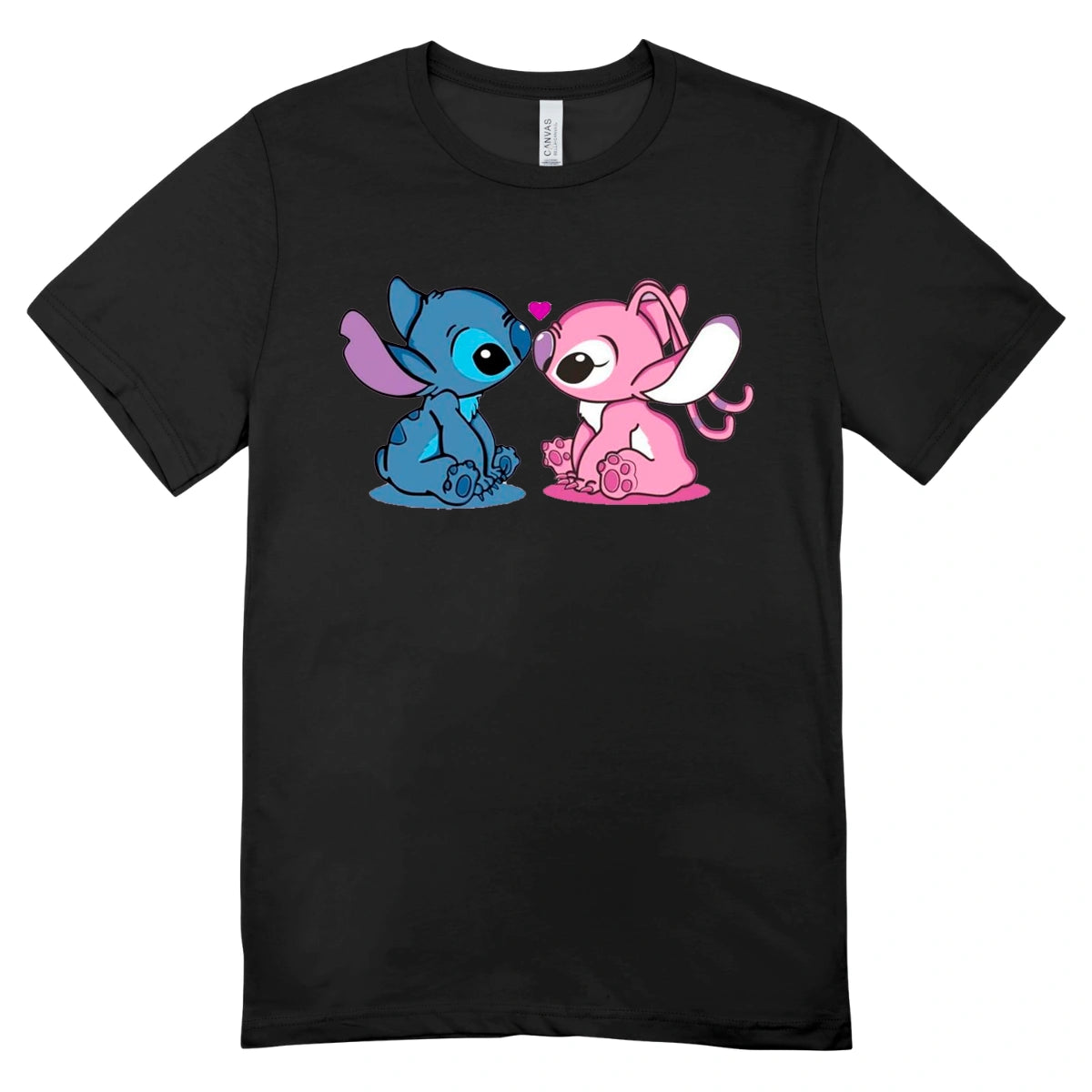 Camisa Feminina Baby Look Stitch and Angel