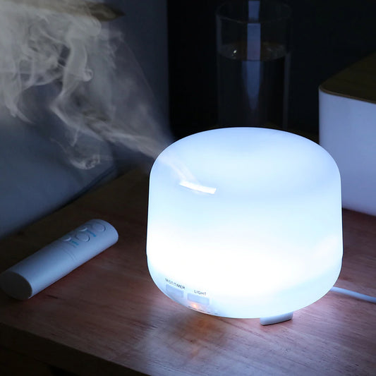 STO279-300 - Difusor Eletrico Aroma Ultrassonico Com Led 300 ml Branco
