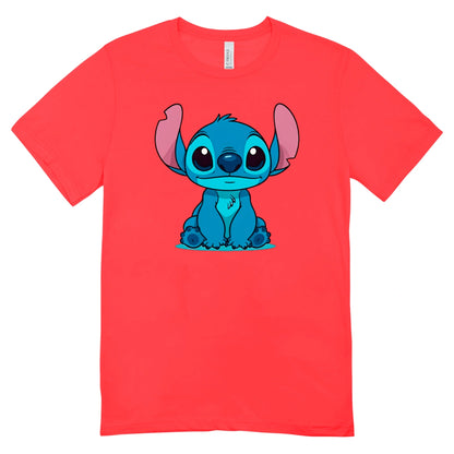 Camisa Feminina Baby Look Stitch Sitting