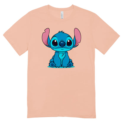 Camisa Feminina Baby Look Stitch Sitting