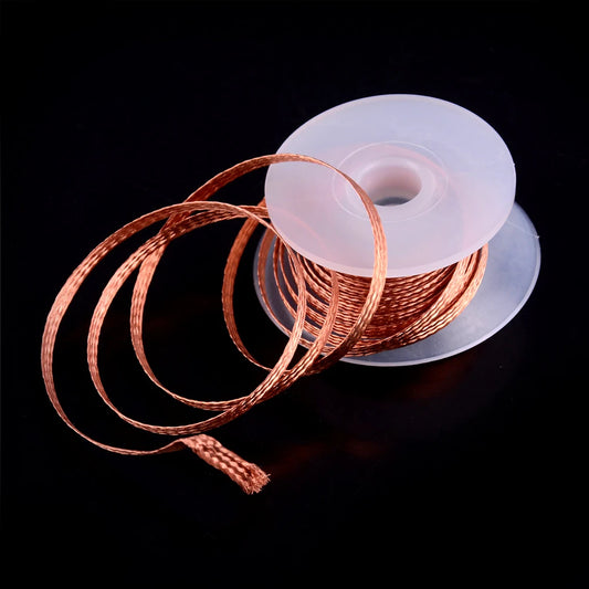 Removedor de solda Wick Wire Repair Tool, fios de solda, trança desoldering, 2.0mm, 3.5mm, 1.5m, 1Pc