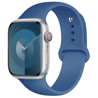 Pulseira de Silicone para Apple Watch, Pulseira Esportiva, iWatch Series 8, 7, 6, 5, 4, 3, SE, 9 Ultra 2, 44mm, 45mm, 40mm, 41 milímetros, 42 38 milímetros, 49 milímetros