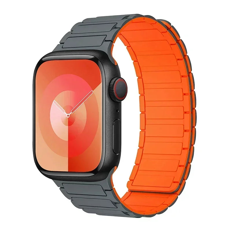 Pulseira de Silicone, iWatch Series 9, 8, 7, 6, 5, 4, 3, 3, SE Ultra 2 Strap, 44mm, 40mm, 49mm, 45 milímetros, 41 milímetros, 38 milímetros