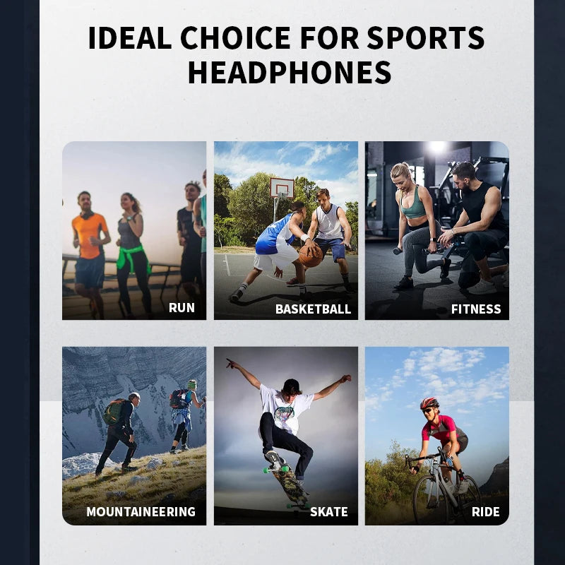 Xiaomi-Fones de ouvido sem fio, fones de ouvido esportivos, gancho, fone de ouvido impermeável para dirigir, Bluetooth 5.3