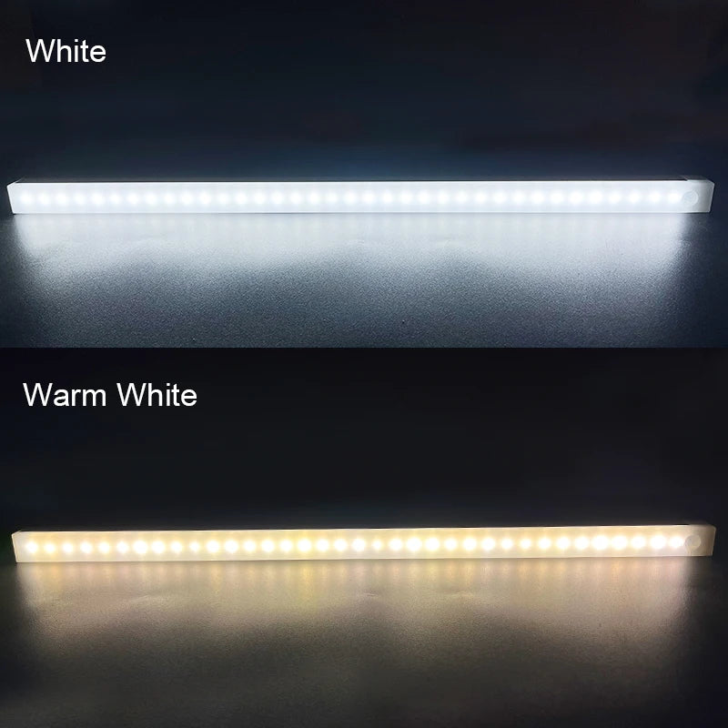 Luz noturna LED sem fio com sensor de movimento, lâmpada do armário, cozinha, quarto, detector, armário, retroiluminação da escadaria
