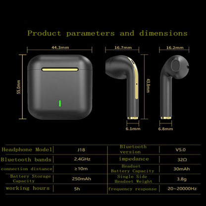 XIAOMI-Fones de ouvido sem fio Bluetooth, fone de ouvido estéreo, fone de ouvido esportivo