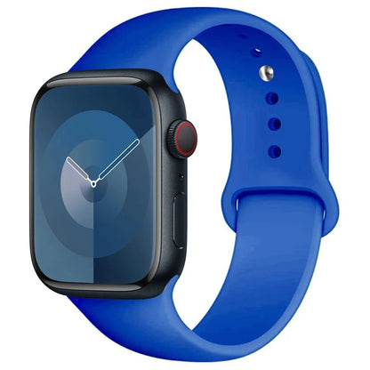 Pulseira de Silicone para Apple Watch, Pulseira Esportiva, iWatch Series 8, 7, 6, 5, 4, 3, SE, 9 Ultra 2, 44mm, 45mm, 40mm, 41 milímetros, 42 38 milímetros, 49 milímetros