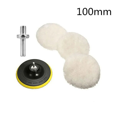 Almofada universal para polimento de carro, 3/4 polegadas, para m10/m14, máquina de lã macia, polidor de cera, discos de polimento de corpo de carro, acessórios de limpeza
