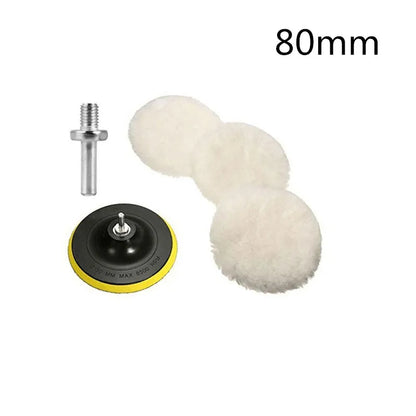 Almofada universal para polimento de carro, 3/4 polegadas, para m10/m14, máquina de lã macia, polidor de cera, discos de polimento de corpo de carro, acessórios de limpeza
