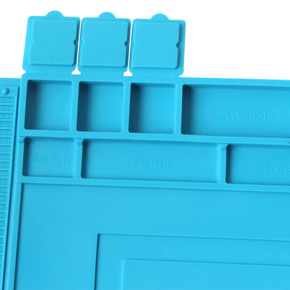 Tapete de estação de solda Tapete de trabalho de silicone resistente ao calor 932 ° F Tapete magnético antiestático para reparo de relógio de laptop de telefone eletrônico