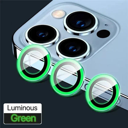 Metal Lens Protector Glass para iPhone, Back Camera Lens Protection Film, 13 Mini, 15 Plus, 12, 11, 14 Pro Max, 3Pcs