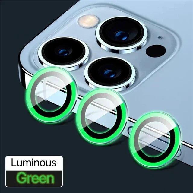 Metal Lens Protector Glass para iPhone, Back Camera Lens Protection Film, 13 Mini, 15 Plus, 12, 11, 14 Pro Max, 3Pcs