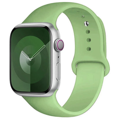 Pulseira de Silicone para Apple Watch, Pulseira Esportiva, iWatch Series 8, 7, 6, 5, 4, 3, SE, 9 Ultra 2, 44mm, 45mm, 40mm, 41 milímetros, 42 38 milímetros, 49 milímetros
