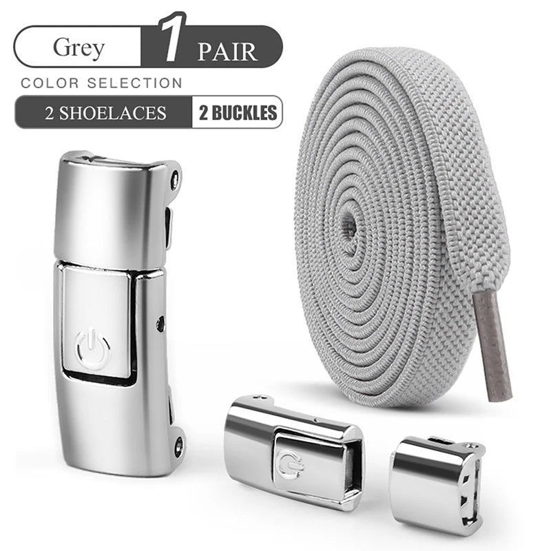 8mm sem laço sapato cadarços imprensa bloqueio cadarços sem laços elásticos tênis crianças adulto ampliado cadarço plano para sapatos