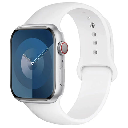 Pulseira de Silicone para Apple Watch, Pulseira Esportiva, iWatch Series 8, 7, 6, 5, 4, 3, SE, 9 Ultra 2, 44mm, 45mm, 40mm, 41 milímetros, 42 38 milímetros, 49 milímetros