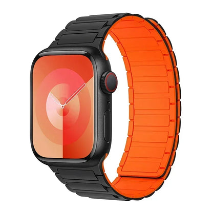 Pulseira de Silicone, iWatch Series 9, 8, 7, 6, 5, 4, 3, 3, SE Ultra 2 Strap, 44mm, 40mm, 49mm, 45 milímetros, 41 milímetros, 38 milímetros