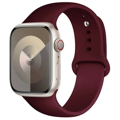Pulseira de Silicone para Apple Watch, Pulseira Esportiva, iWatch Series 8, 7, 6, 5, 4, 3, SE, 9 Ultra 2, 44mm, 45mm, 40mm, 41 milímetros, 42 38 milímetros, 49 milímetros
