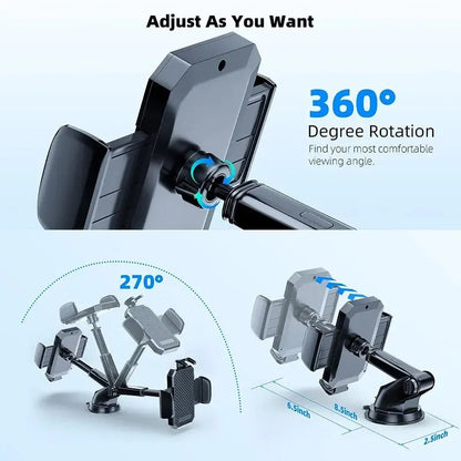Sucker Car Phone Holder Mount Stand, Smartphone Celular Suporte, Suporte para iPhone, Xiaomi, Huawei, Samsung, Ventosa