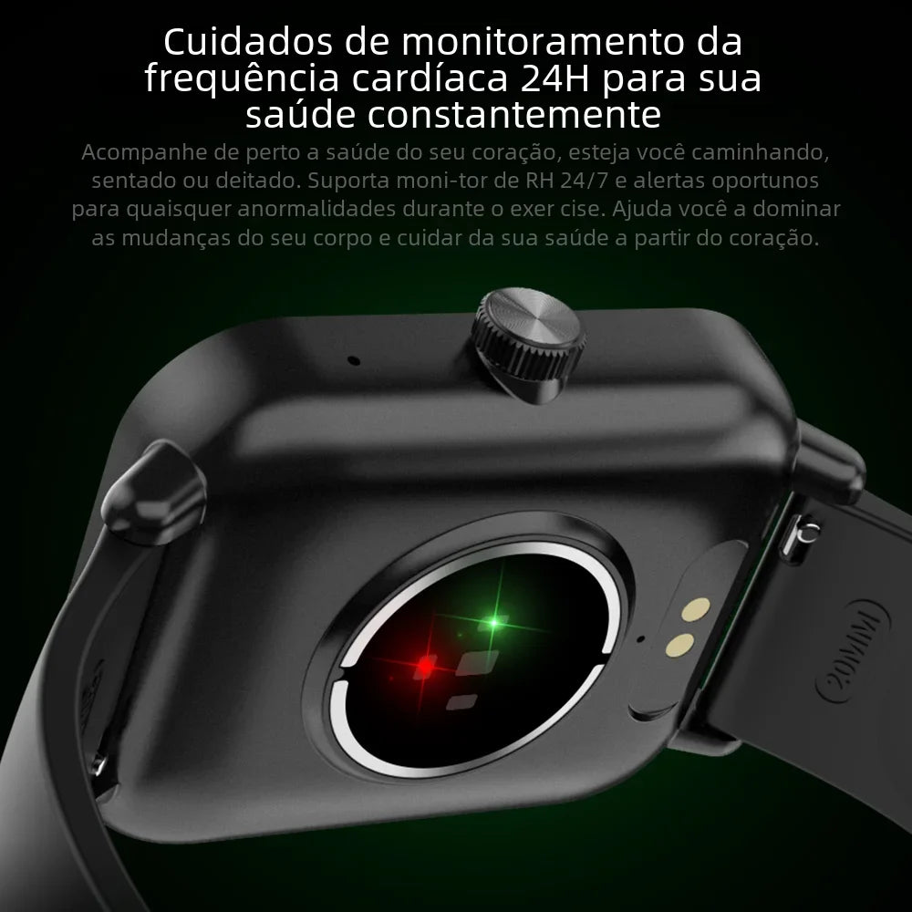 COLMI P81 Chamadas de Voz Relógio Inteligente Ultra 1.9 Polegadas Tela 24H Monitor de Saúde Mais de 100 Modos Esportivos, Bluetooth Smartwatch Homens Mulheres