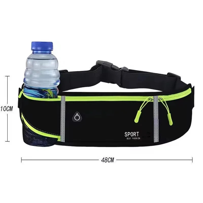 Correndo saco da cintura das mulheres dos homens esportes cinto bolsa esportes fanny pacote saco do telefone móvel ginásio correndo telefone celular jogging correr ciclismo saco