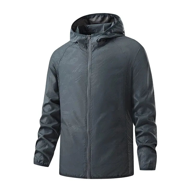 Lngxo casacos impermeáveis para homens e mulheres, proteção solar, blusão para camping, escalada, casaco de chuva ao ar livre, roupas portáteis unissex