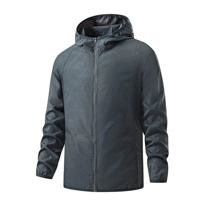 Lngxo casacos impermeáveis para homens e mulheres, proteção solar, blusão para camping, escalada, casaco de chuva ao ar livre, roupas portáteis unissex