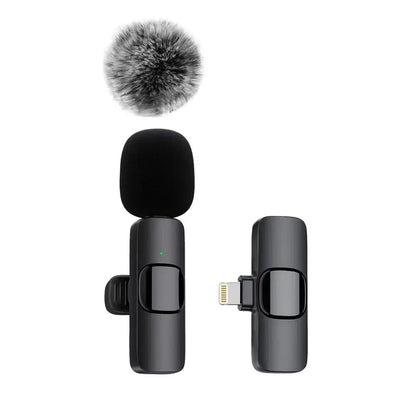Microfone sem fio Lavalier para celular, gravação de vídeo de áudio, Mini Mic para iPhone, Android, Laptop, Live Gaming, Novo