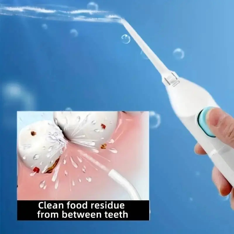 Irrigador oral de alta pressão doméstico portátil dentes limpos água fio dental manual palito de água de alta pressão