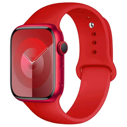 Pulseira de Silicone para Apple Watch, Pulseira Esportiva, iWatch Series 8, 7, 6, 5, 4, 3, SE, 9 Ultra 2, 44mm, 45mm, 40mm, 41 milímetros, 42 38 milímetros, 49 milímetros