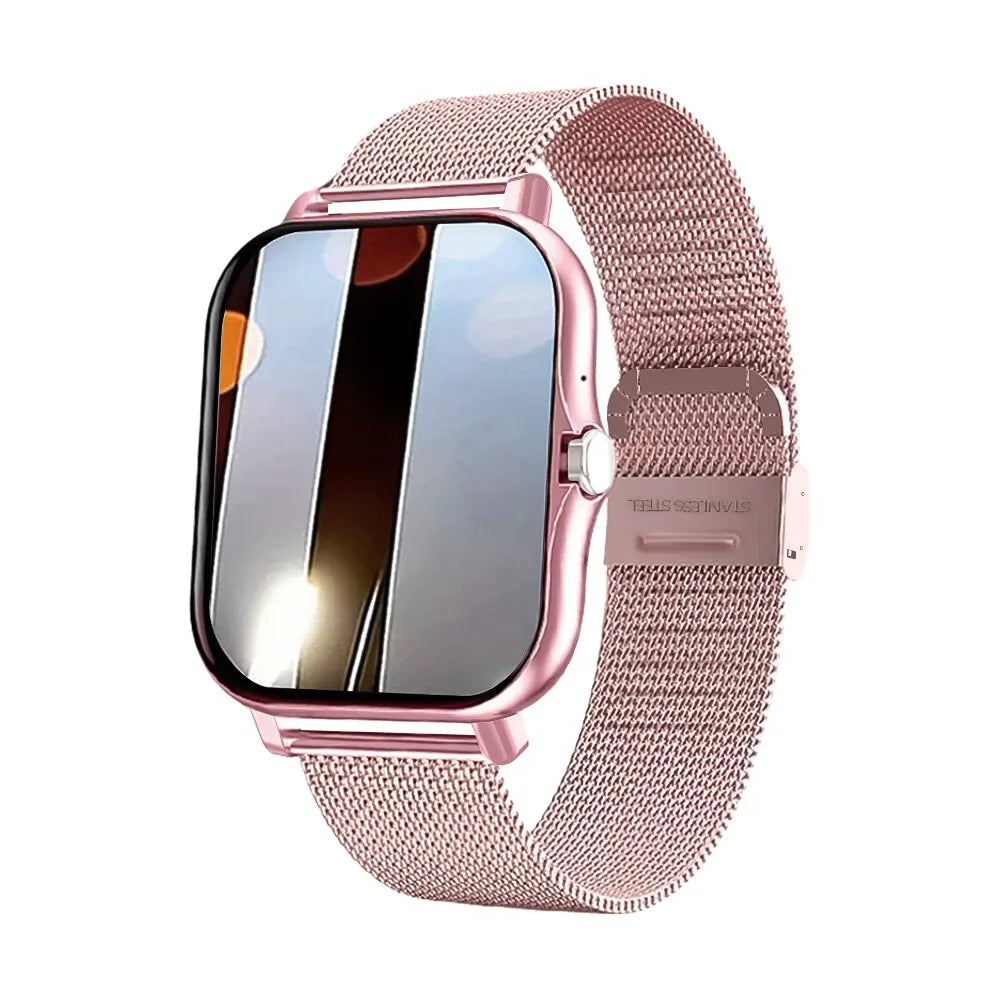 2023 relógio inteligente android telefone 1.44 ''Polegada tela colorida bluetooth chamada oxigênio no sangue/monitoramento de pressão relógio inteligente feminino