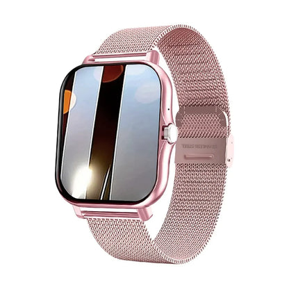 2023 relógio inteligente android telefone 1.44 ''Polegada tela colorida bluetooth chamada oxigênio no sangue/monitoramento de pressão relógio inteligente feminino