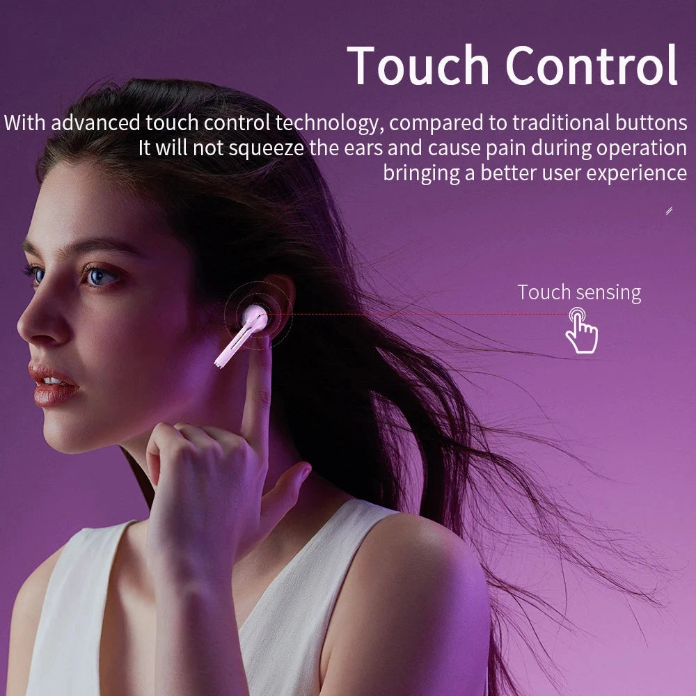 XIAOMI-Fones de ouvido sem fio Bluetooth, fone de ouvido estéreo, fone de ouvido esportivo